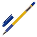 Ручка шариковая с грипом STAFF "Basic BP-14 Orange", СИНЯЯ, узел 0,7 мм, линия письма 0,35 мм, 143747 143747