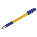 Ручка шариковая с грипом STAFF "Basic BP-14 Orange", СИНЯЯ, узел 0,7 мм, линия письма 0,35 мм, 143747 143747