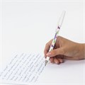 Ручка шариковая ЮНЛАНДИЯ "LAMA", синяя, SOFT TOUCH покрытие, узел 0,7 мм, линия письма 0,35 мм, 143735 143735
