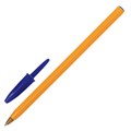 Ручки шариковые BIC "Orange Original", НАБОР 4 шт., СИНИЕ, узел 0,8 мм, линия письма 0,3 мм, пакет, 8308521 141308