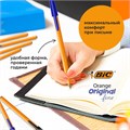 Ручки шариковые BIC "Orange Original", НАБОР 4 шт., СИНИЕ, узел 0,8 мм, линия письма 0,3 мм, пакет, 8308521 141308