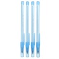 Ручки шариковые BIC "Round Stic", НАБОР 4 шт., СИНИЕ, узел 1 мм, линия письма 0,32 мм, пакет, 944176 143975