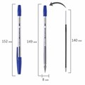 Ручки шариковые BRAUBERG "M-500 CLASSIC", НАБОР 4 шт., СИНИЕ, узел 0,7 мм, линия письма 0,35 мм, 143453 143453
