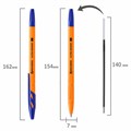 Ручки шариковые BRAUBERG "ULTRA ORANGE", СИНИЕ, НАБОР 10 штук, корпус оранжевый, узел 0,7 мм, 143571 143571