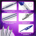Ручки шариковые BRAUBERG "ULTRA", СИНИЕ, НАБОР 10 штук, корпус прозрачный, узел 1 мм, 143570 143570