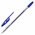 Ручки шариковые BRAUBERG "ULTRA", СИНИЕ, НАБОР 10 штук, корпус прозрачный, узел 1 мм, 143570 143570