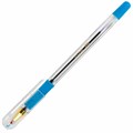 Ручки шариковые с грипом BRAUBERG "X-ONE", НАБОР 10 ШТУК, СИНИЕ, корпус прозрачный, узел 0,5 мм, линия письма 0,35 мм, 143990 143990
