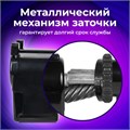 Точилка механическая BRAUBERG "JET", металлический механизм, корпус черный, 229566 229566