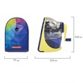 Точилка механическая BRAUBERG "MULTICOLOR", корпус с печатью, 228489 228489