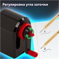 Точилка механическая BRAUBERG "ULTRA", для чернографитных и цветных карандашей, крепление к столу, корпус черный с красным, 228626 228626