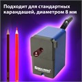Точилка механическая BRAUBERG "UNIVERSAL", крепление к столу, металлический механизм, чёрный/синий, 222515 222515