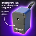 Точилка механическая BRAUBERG "UNIVERSAL", крепление к столу, металлический механизм, чёрный/синий, 222515 222515