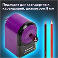 Точилка механическая BRAUBERG ULTRA для чернографитных и цветных карандашей, крепление к столу, цвет корпуса сиреневый с черным, 271341 271341