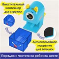 Точилка механическая ПИФАГОР "Монстрик", корпус голубой, для чернографитных и цветных карандашей, 229715 229715