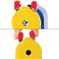 Точилка механическая ЮНЛАНДИЯ "Светофор", металлический механизм, корпус голубой, 228766 228766