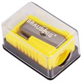 Точилка BRAUBERG "Assistant Mini", с контейнером, пластиковая, корпус ассорти, 228458 228458