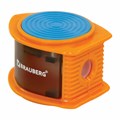 Точилка BRAUBERG "Flash", с контейнером, пластиковая, корпус ассорти, 228472 228472