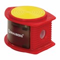 Точилка BRAUBERG "Flash", с контейнером, пластиковая, корпус ассорти, 228472 228472