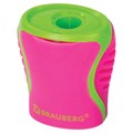 Точилка BRAUBERG "Mix", с контейнером, пластиковая, корпус ассорти, 228448 228448