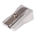 Точилка BRAUBERG "Style", металлическая клиновидная, в картонной коробке, 222484 222484