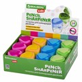 Точилка BRAUBERG KIDS "MAXI", 2 отверстия, с большим контейнером, трехгранный корпус, цвета ассорти, 271945 271945