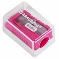 Точилка BRAUBERG KIDS "MINI", с контейнером, пластиковая, пастельные цвета ассорти, 271944 271944