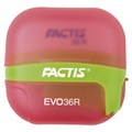 Точилка FACTIS EVO36R (Испания), с контейнером и стирательной резинкой, 50x50x25 мм, ассорти, F4707116 228027