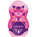 Точилка с ластиком MAPED "LOOPY Mini Cute", с контейнером, корпус ассорти, 049113 271918