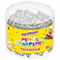 Точилка ЮНЛАНДИЯ "СВЕТЛЯЧОК", яркие цвета ассорти, 272504 272504