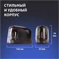 Точилка электрическая BRAUBERG "JET", питание от 4 батареек АА, спиралевидное лезвие, 228426 228426