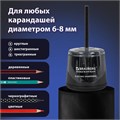 Точилка электрическая BRAUBERG DOUBLE BLADE BLACK, двойное лезвие, питание от 2 батареек АА, 271336 271336