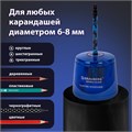 Точилка электрическая BRAUBERG DOUBLE BLADE BLUE, двойное лезвие, питание от 2 батареек AA, 229605 229605