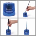 Точилка электрическая BRAUBERG DOUBLE BLADE BLUE, двойное лезвие, питание от 2 батареек AA, 229605 229605
