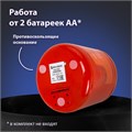 Точилка электрическая BRAUBERG DOUBLE BLADE RED, двойное лезвие, питание от 2 батареек АА, 271338 271338