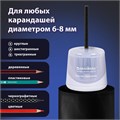 Точилка электрическая BRAUBERG DOUBLE BLADE WHITE, двойное лезвие, питание от 2 батареек, 271337 271337