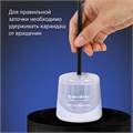 Точилка электрическая BRAUBERG DOUBLE BLADE WHITE, двойное лезвие, питание от 2 батареек, 271337 271337