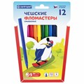 Фломастеры 12 ЦВЕТОВ CENTROPEN "Пингвины", смываемые, вентилируемый колпачок, 7790/12ET, 7 7790 1286 150056