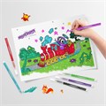 Фломастеры с блестками ЮНЛАНДИЯ 6 цветов, "ЮНЫЙ ВОЛШЕБНИК", ударопрочный наконечник, вентилируемый колпачок, картон, 151649 151649