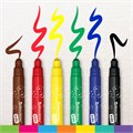 Фломастеры смываемые детские, противоударный наконечник, 6 цветов, BRAUBERG KIDS, ПВХ-упаковка с европодвесом, 152178 152178