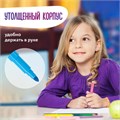 Фломастеры утолщенные 12 цветов, вентилируемый колпачок, BRAUBERG "PREMIUM", ПВХ-упаковка, 152196 152196