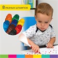 Фломастеры-штампы двусторонние "FUNNY STAMPS", 8 цветов, BRAUBERG KIDS, картонная коробка с европодвесом, 152179 152179