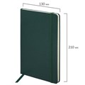 Блокнот А5 (130х210 мм), BRAUBERG ULTRA, балакрон, 80 г/м2, 96 л., клетка, темно-зеленый, 113035 113035