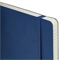 Блокнот А5 (130х210 мм), BRAUBERG ULTRA, под кожу, 80 г/м2, 96 л., клетка, темно-синий, 113005 113005
