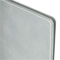 Блокнот А5 (140х200 мм), BRAUBERG "NEBRASKA", под кожу, 80 л., линия, серый, 113410 113410