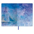 Блокнот А5 (143x210 мм), BRAUBERG VISTA "Bay of joy", под кожу, гибкий, 80 л., 112086 112086