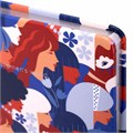 Блокнот А5 (143x210 мм), BRAUBERG VISTA "Beauties", под кожу, твердый, срез фольга, 80 л., 112065 112065