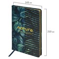 Блокнот А5 (143x210 мм), BRAUBERG VISTA "Nature", под кожу, твердый, срез фольга, 80 л., 112078 112078