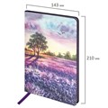 Блокнот А5 (143x210 мм), BRAUBERG VISTA "Violet", под кожу, гибкий, 80 л., 112074 112074