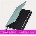 Блокнот А5 (162х218 мм), BRAUBERG "NOTE", под кожу софт-тач, с резинкой, 80 л., клетка, светло-серый, 113441 113441