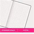 Блокнот А5 (162х218 мм), BRAUBERG "NOTE", под кожу софт-тач, с резинкой, 80 л., клетка, серый, 113440 113440